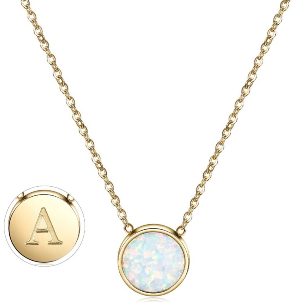 Initial Necklace Engraved Pendant Enhancers
